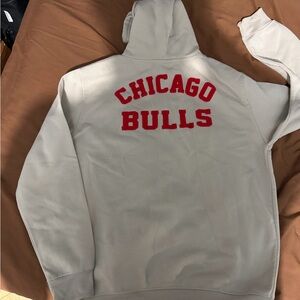 NBA Bulls Light Cream Hoodie